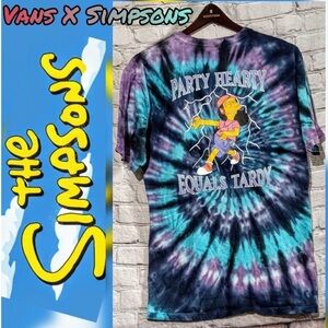Vans X the Simpsons  Limited tie dye t- shirt sz M